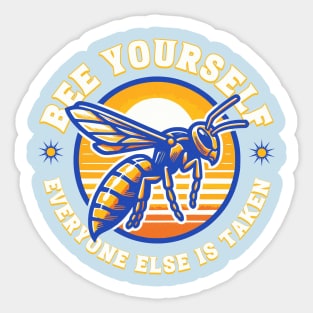 Be Yourself Yellowjacket Sticker